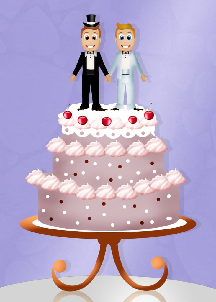wedding cake for gay couple